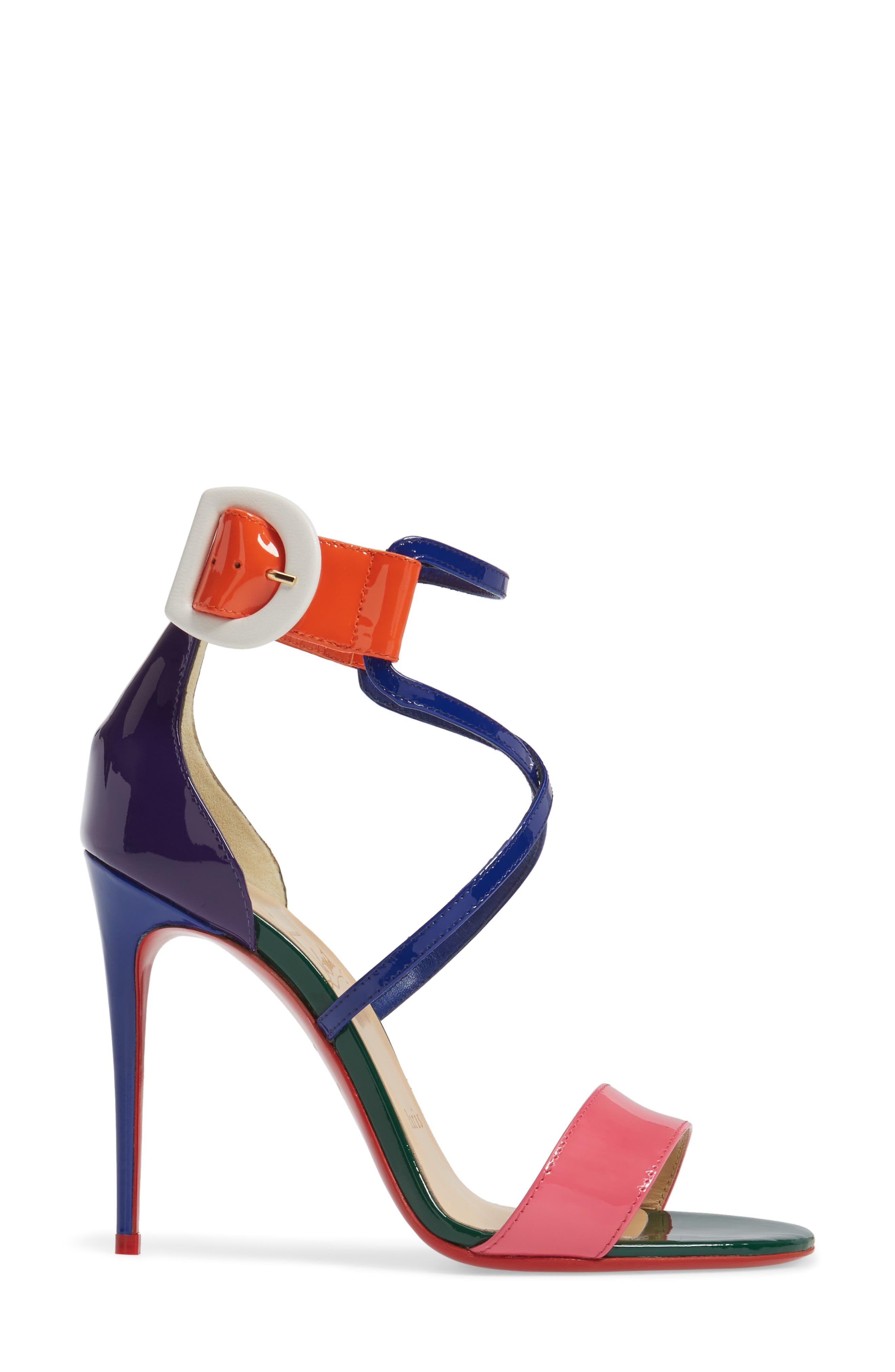 Choca Criss Sandal, Alternate, color, PINK/BLUE MULTI