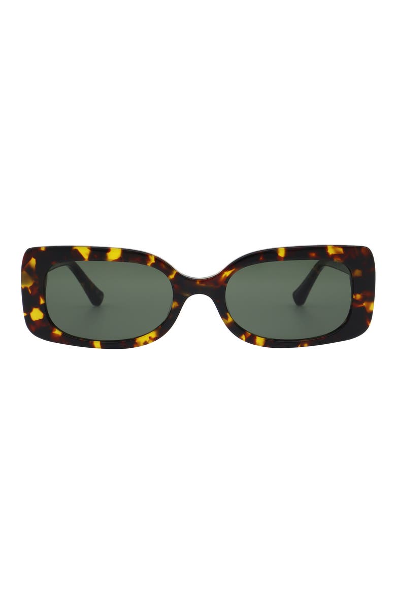 52mm Rectangular Sunglasses, Main, color, TORT