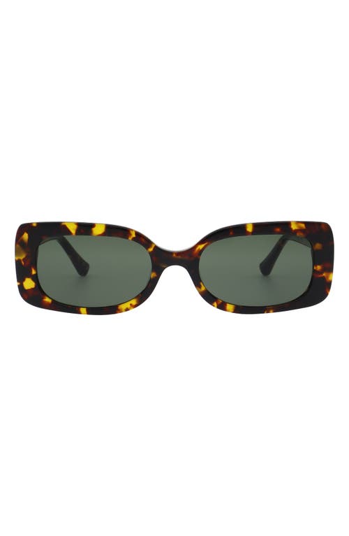 Florence By Mills 52mm Rectangular Sunglasses In Green
