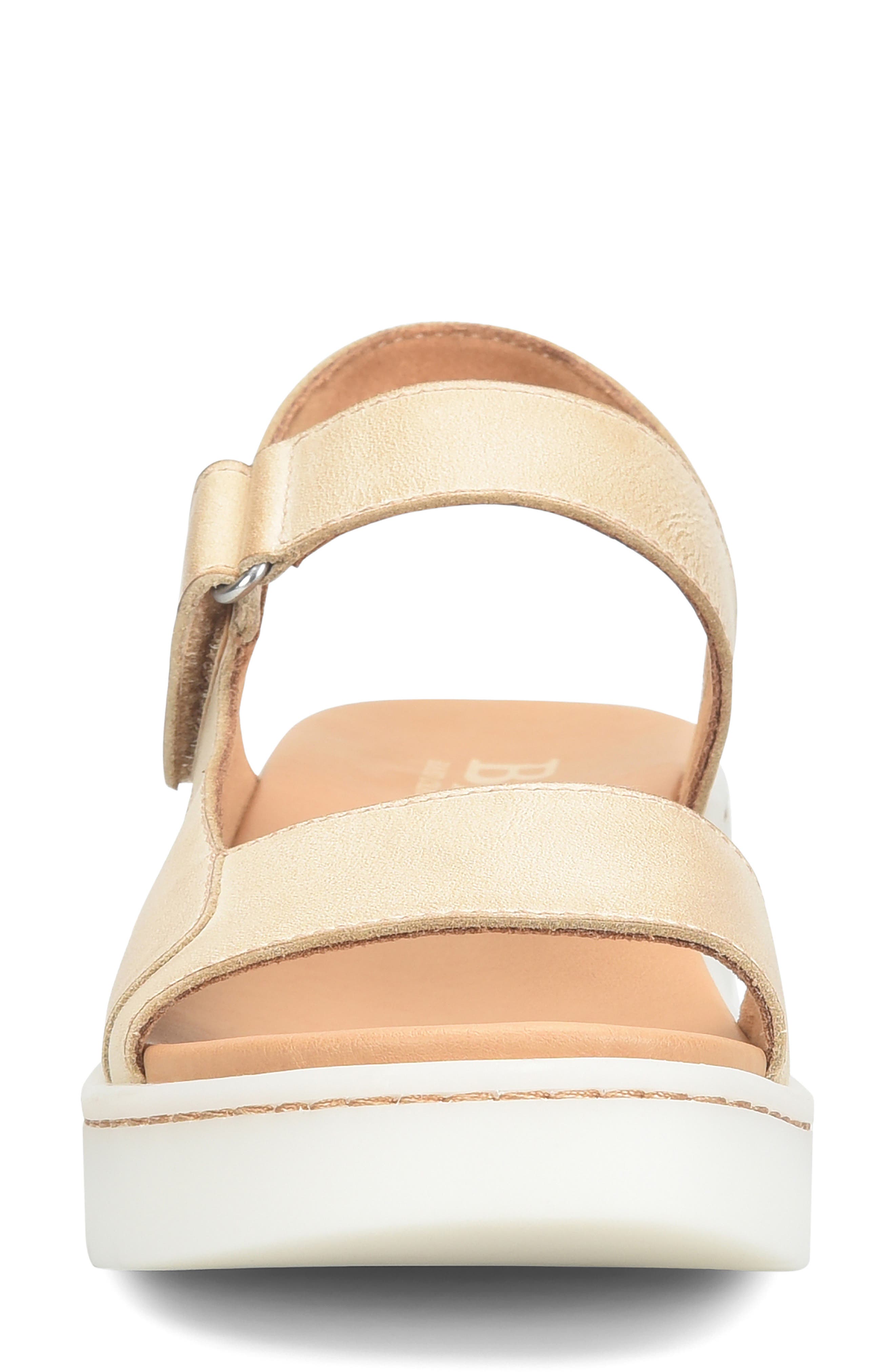 Børn Kit Slingback Platform Sandal, Alternate, color, Natural Leather