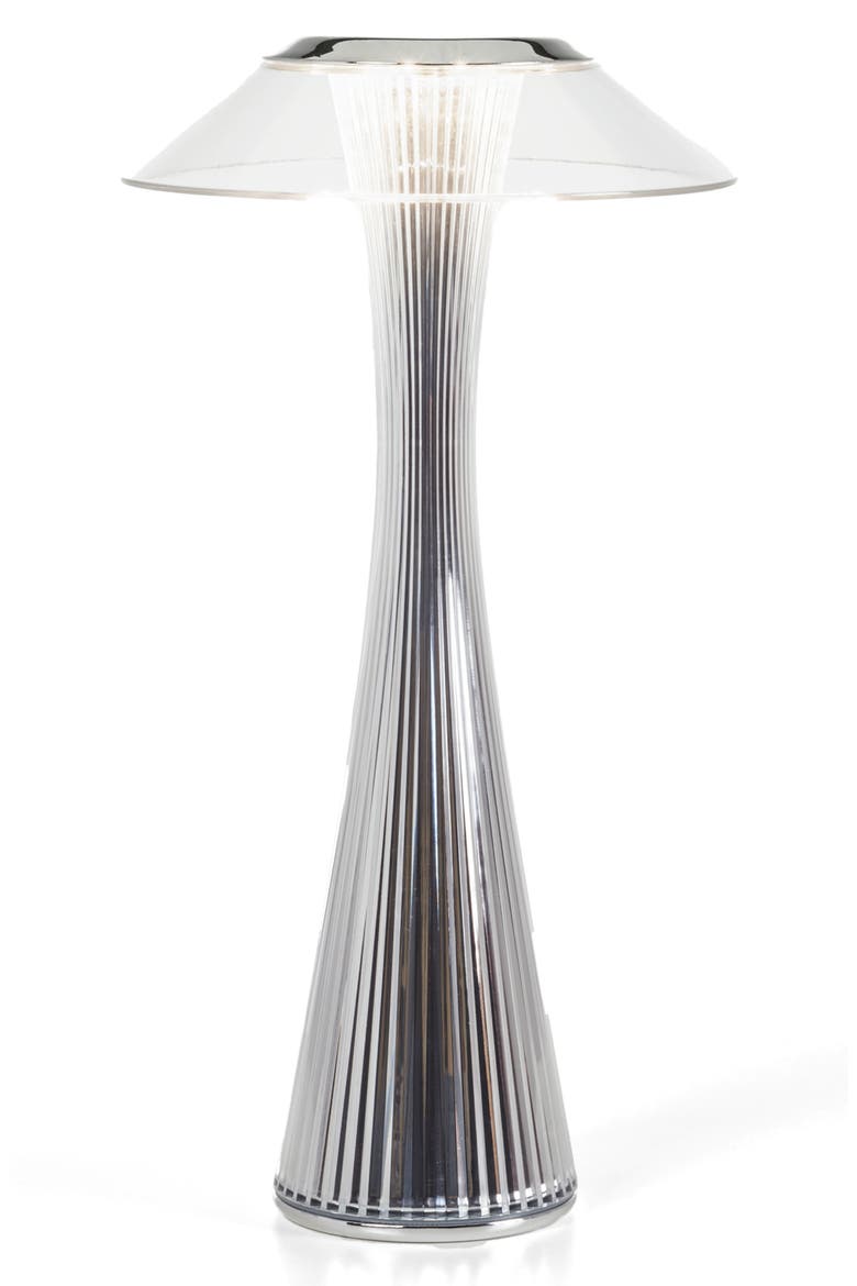 Space Rechargeable Battery Table Lamp, Alternate, color, CHROME