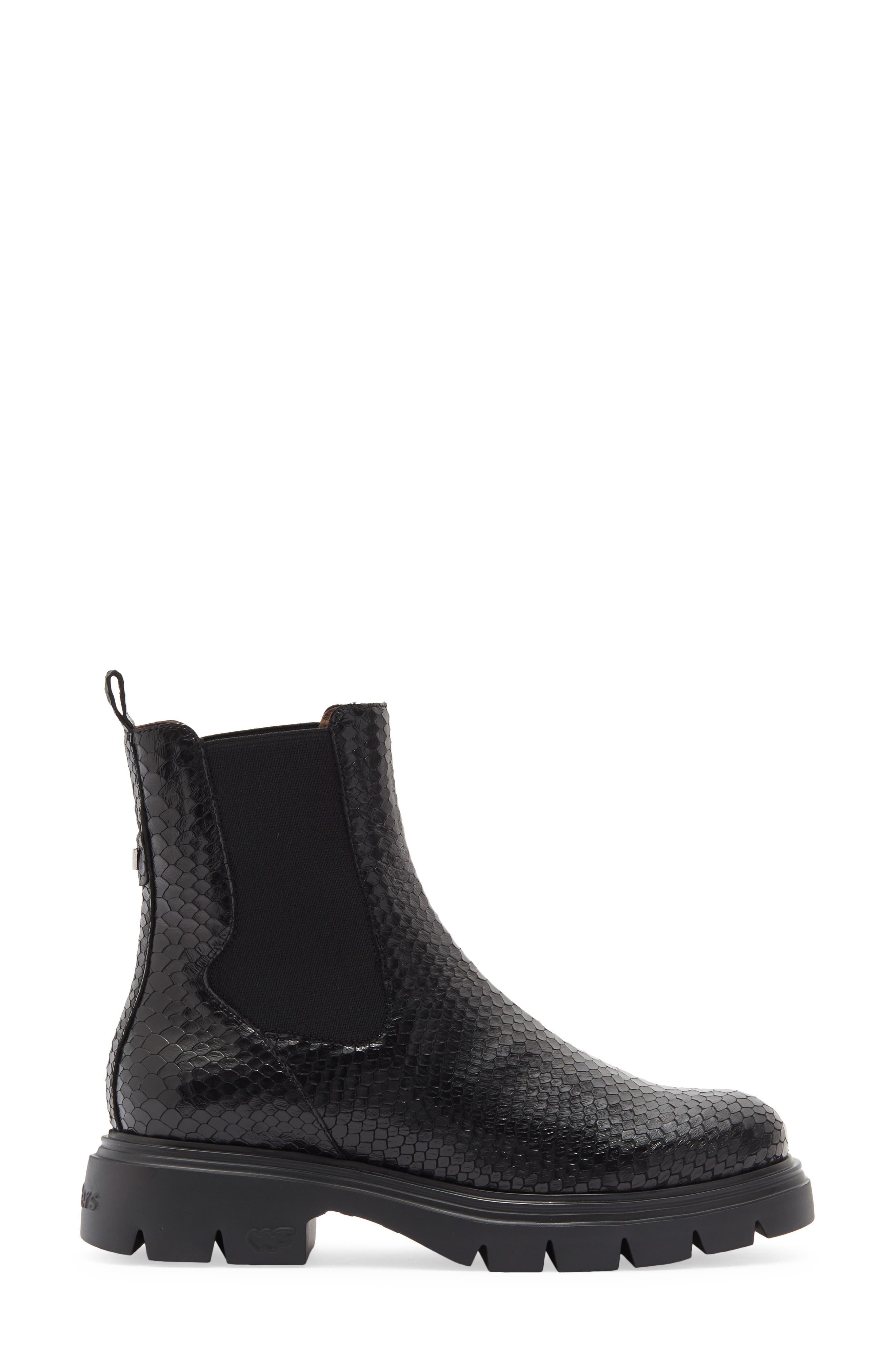Lug Sole Leather Boot, Alternate, color, DOLMEN NEGRO