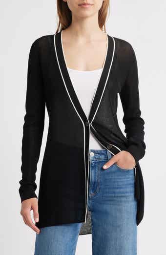 FRAME The Varsity Tipped Cardigan