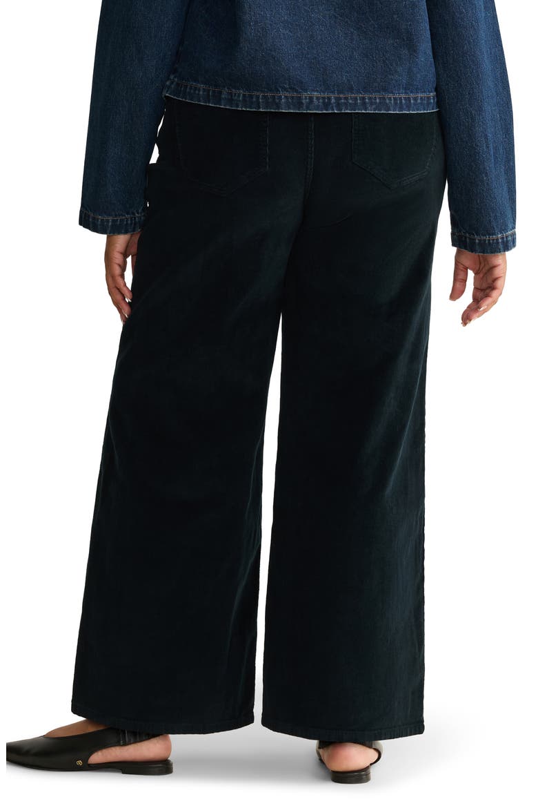 NCE High Waist Wide Leg Corduroy Jeans, Alternate, color, KNIGHT