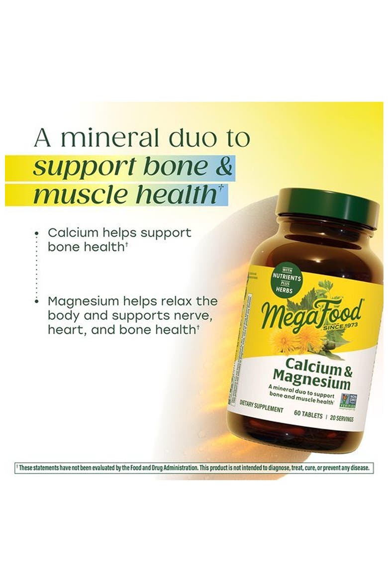 Calcium Magnesium Supplement, Supports Bone & Heart Health, Non-GMO, 60 Tablets, Alternate, color, None