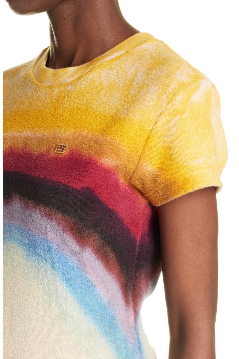 Unisex Emmbar Rainbow Organic Cotton Fleece T-Shirt, Alternate, color, COFFEE BROWN
