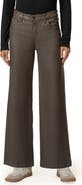 KUT from the Kloth Meg Coated High Waist Wide Leg Ankle Jeans