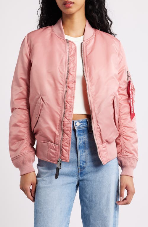 Alpha Industries Ma-1 W Bomber Jacket In Pink