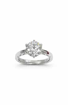 Sterling Silver 2ct. tw. Lab Created Moissanite Ring