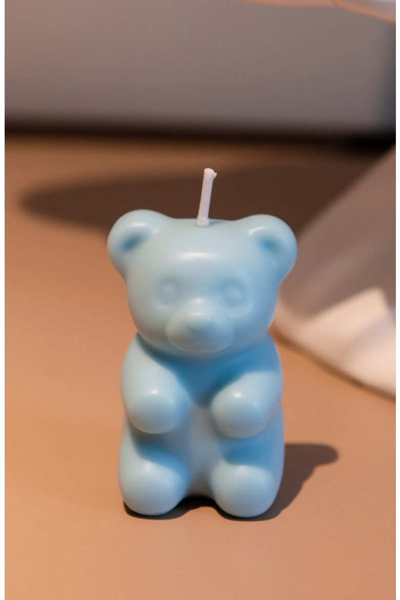 Mysterious Gummy Bear Candle, Alternate, color, Light Blue