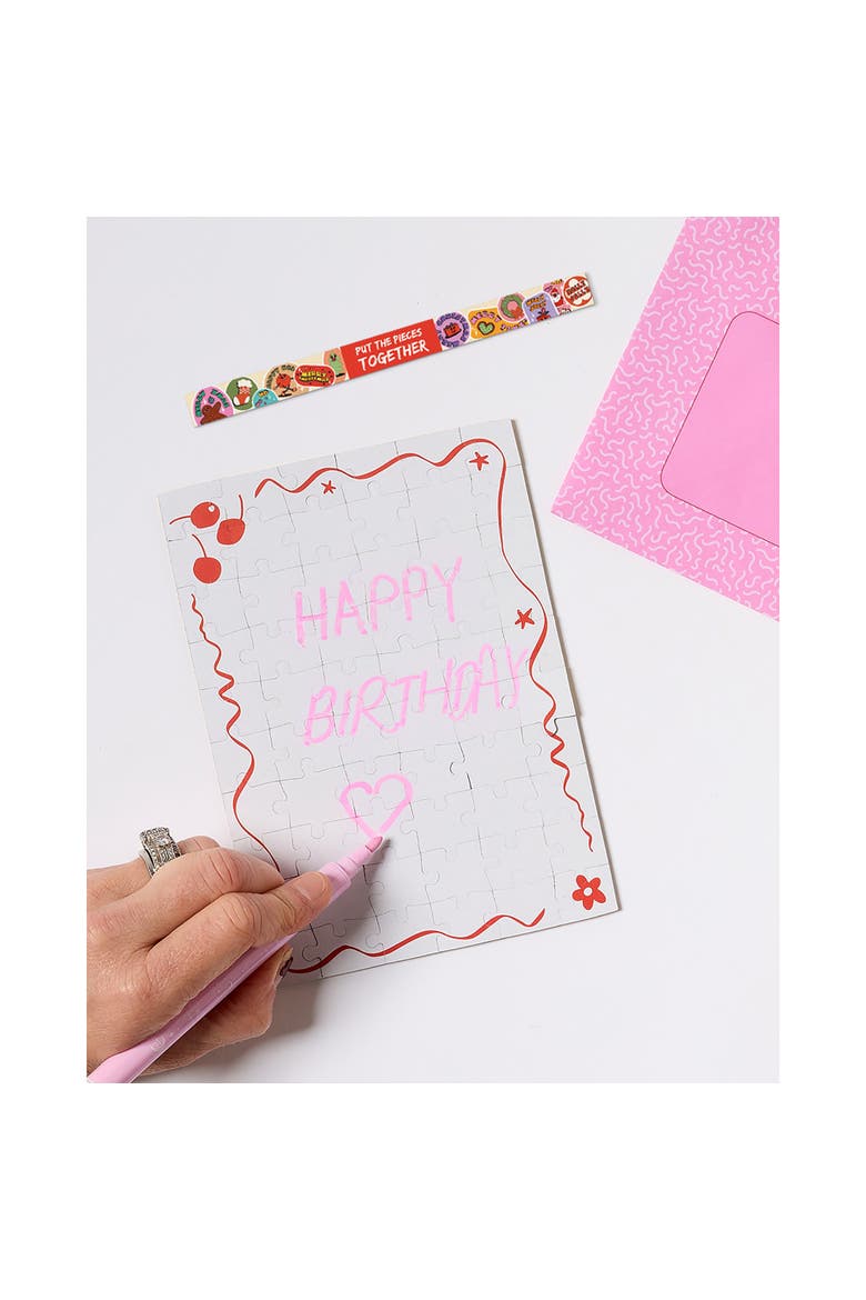 Sweet Birthday Greeting Card Jigsaw Puzzle, 6.9 x 5 Inches, Alternate, color, Multicolored
