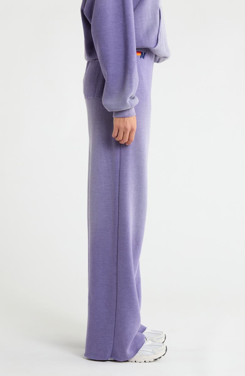 Aviator Nation Wide Leg Pocket Sweatpants, Alternate, color, Faded Grape