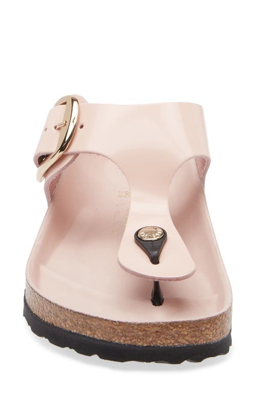 Birkenstock Gizeh Big Buckle Slide Sandal In Light Rose