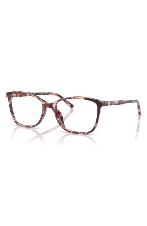 Dolce & Gabbana Dolce&gabbana 52mm Rectangular Optical Glasses In Brown