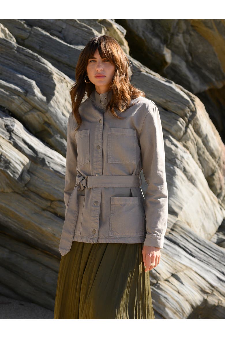 Canvas Safari Jacket, Alternate, color, TAUPE