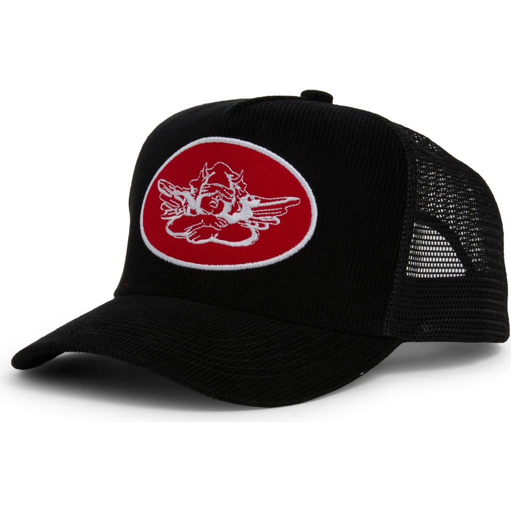 Shop Boys Lie Back To Basics Trucker Hat In Black