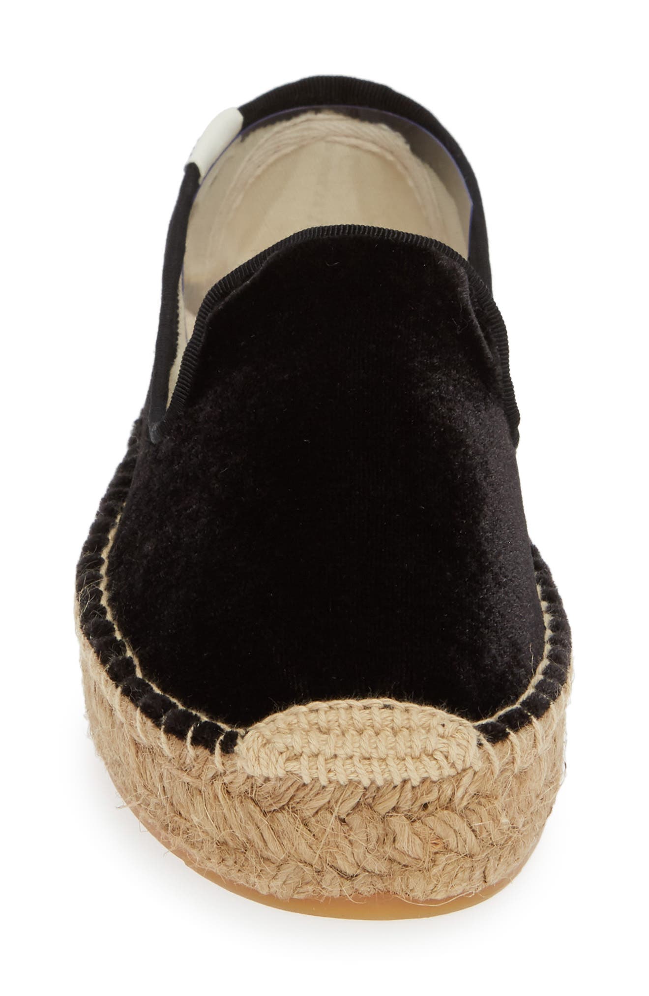 Soludos Platform Smoking Slipper Espadrille, Alternate, color, 