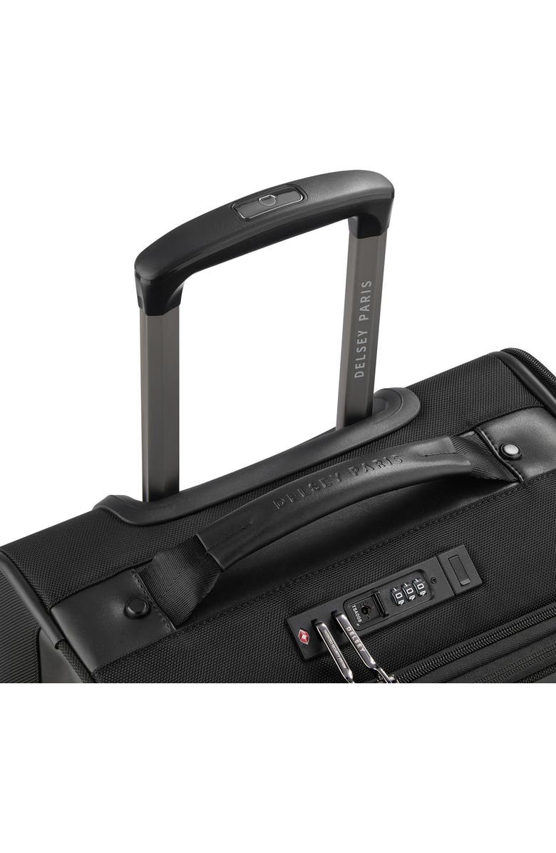 Delsey Paris Wagram 2 Piece Set - 20" Carry-On Spinner & Briefcase with Laptop Sleeve, Alternate, color, Black