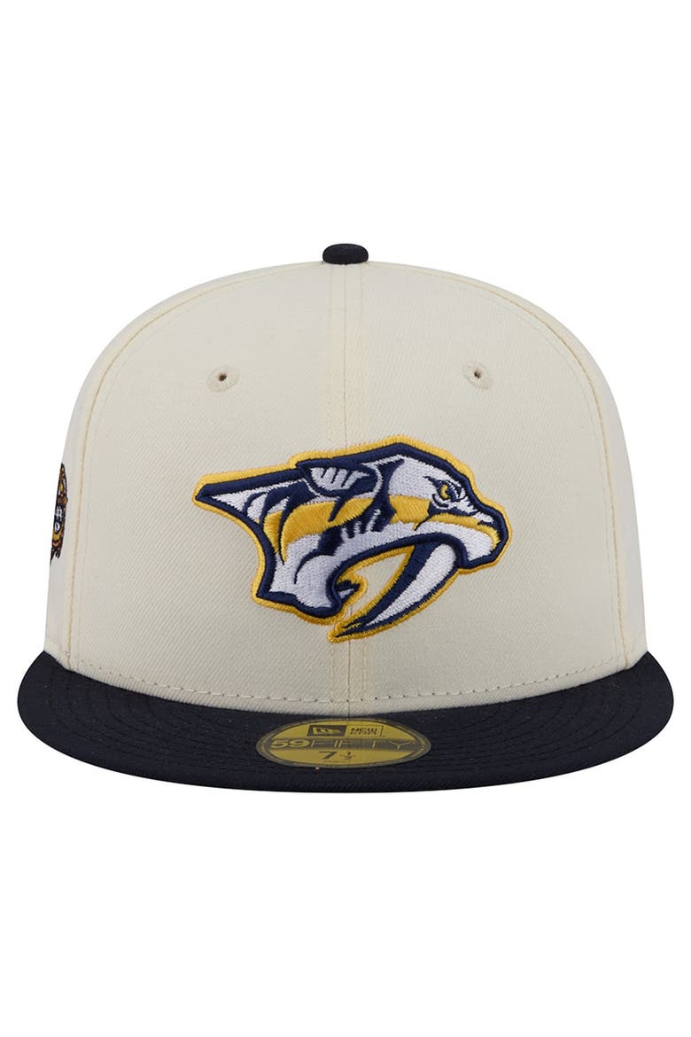 Men's New Era  Cream Nashville Predators America's 250th Two-Tone 59FIFTY Fitted Hat, Alternate, color, Cream