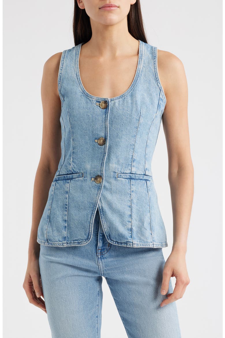 Denim Vest, Main, color, EDMONSON WASH