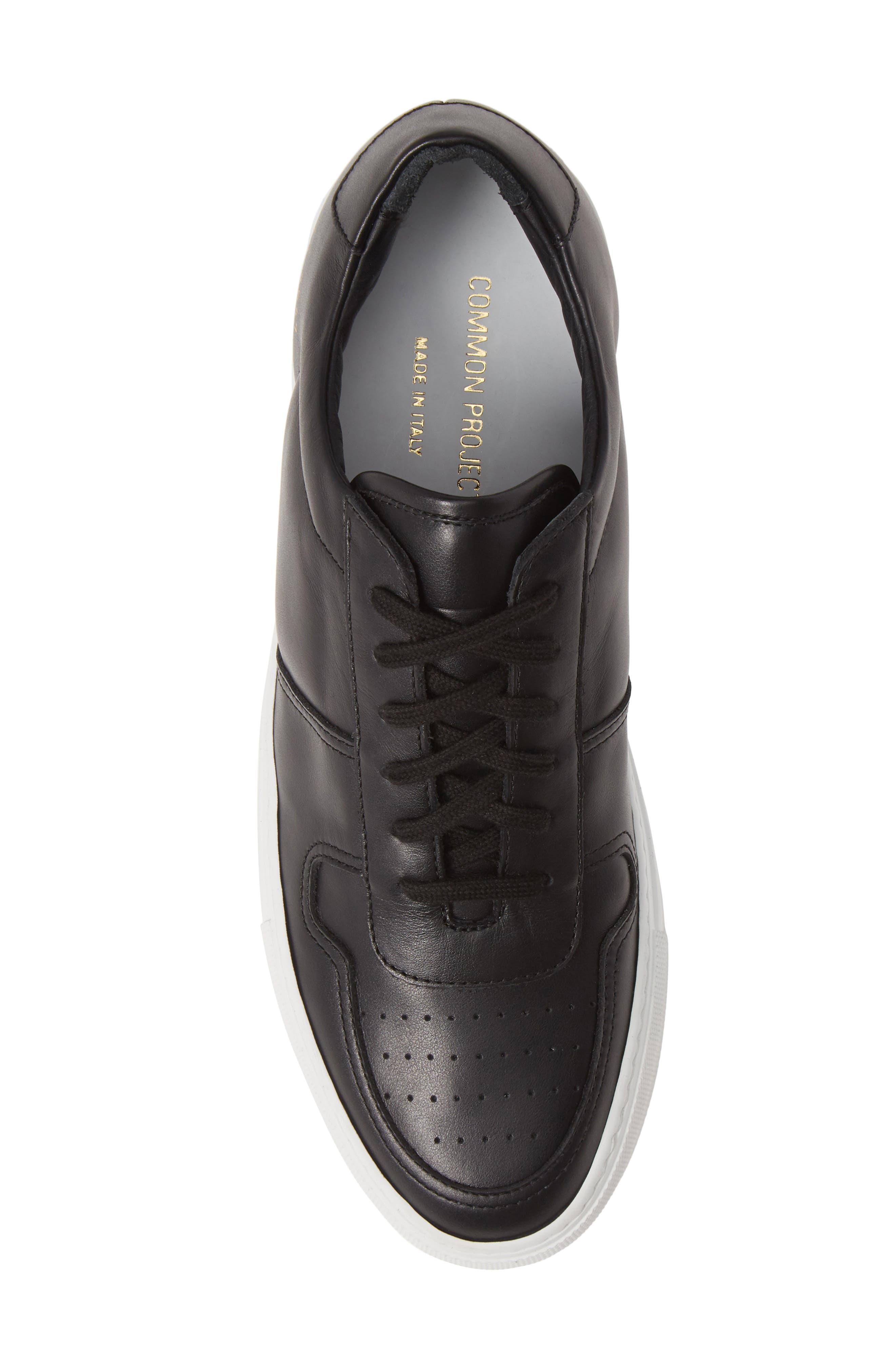 Bball Low Top Sneaker, Alternate, color, BLACK
