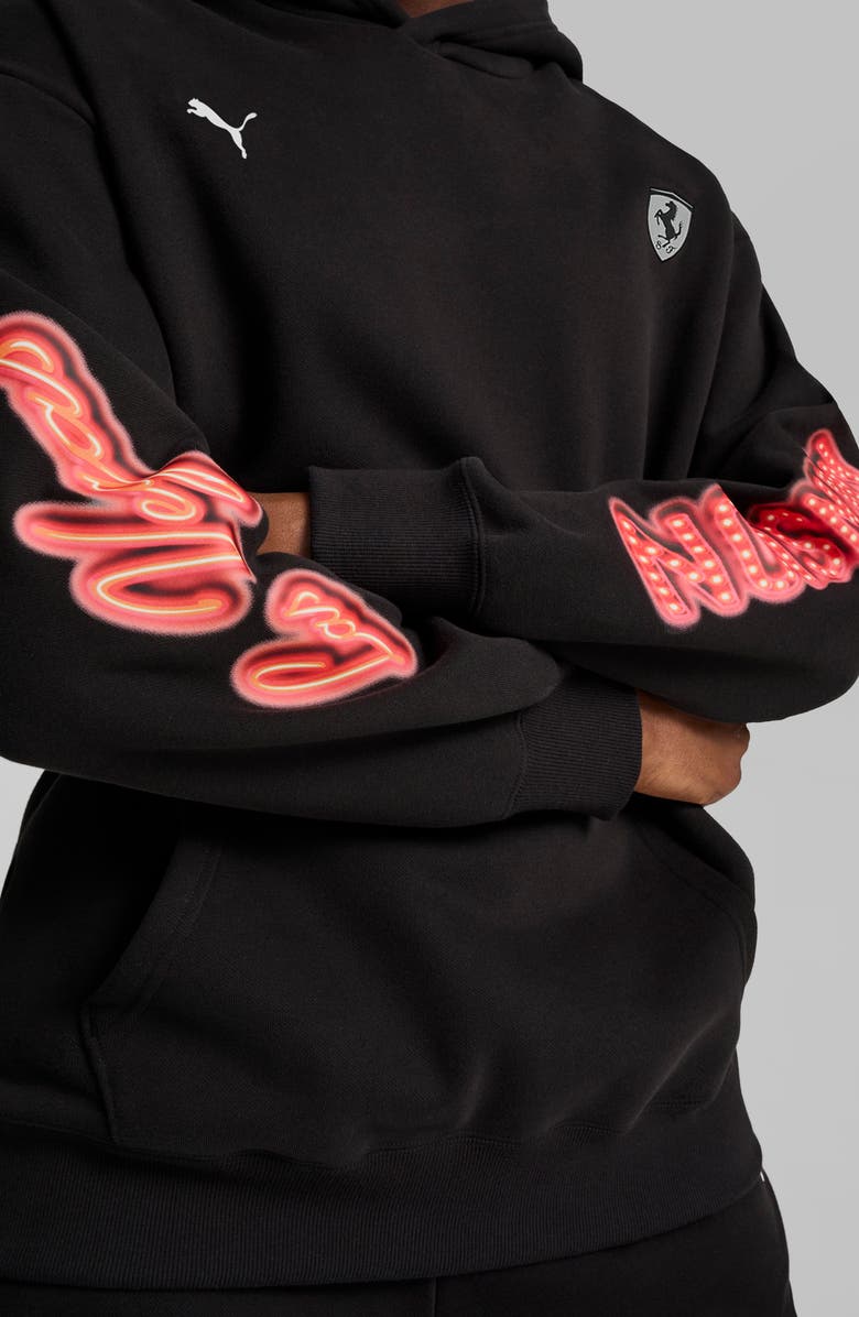 PUMA x Ferarri Race Neon Energy Cotton Blend Hoodie, Alternate, color,