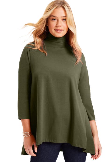 One+Only Mock-Neck Tunic