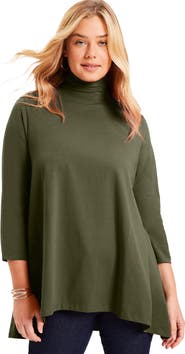 June + Vie One+Only Mock-Neck Tunic