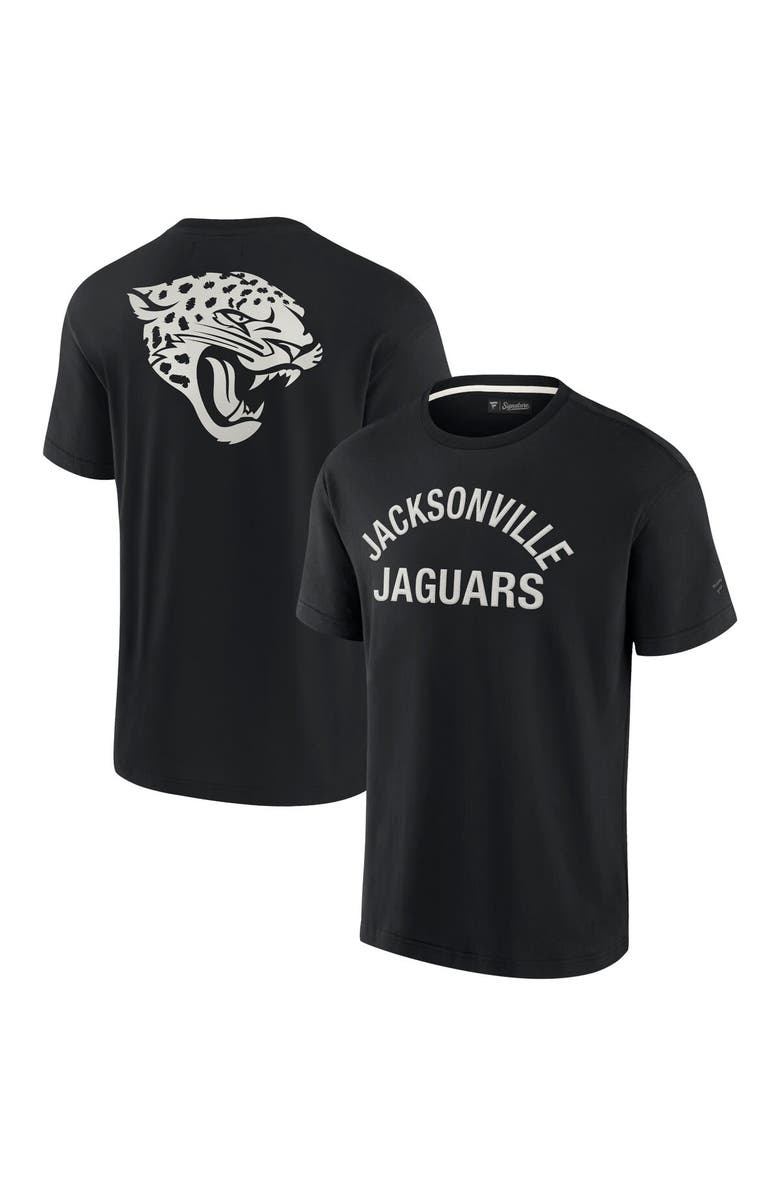 Fanatics Signature Unisex Fanatics Signature Black Jacksonville Jaguars Elements Super Soft Short Sleeve T-Shirt, Main, color, Black
