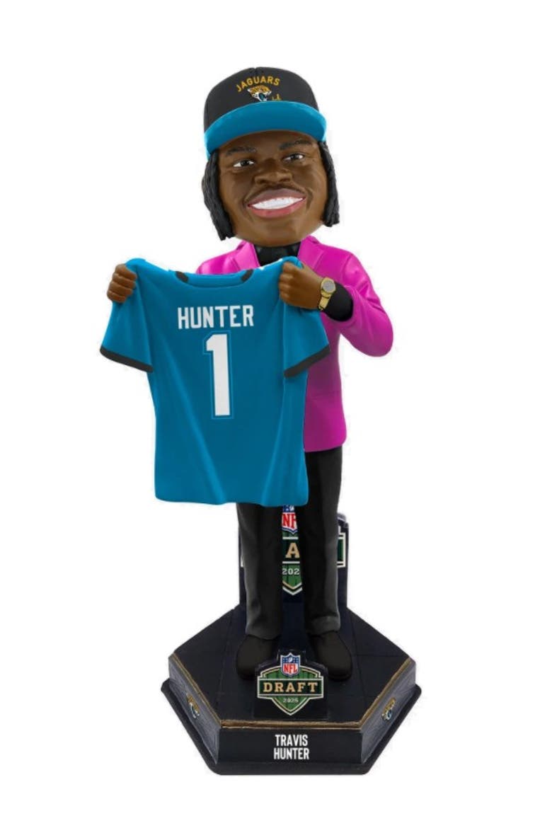 Travis Hunter (Jacksonville Jaguars) 2025 NFL Draft Pick Bobblehead, Main, color, Multi-Color