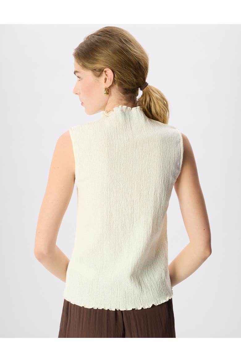 Textured Sleeveless Top, Alternate, color, Ivory