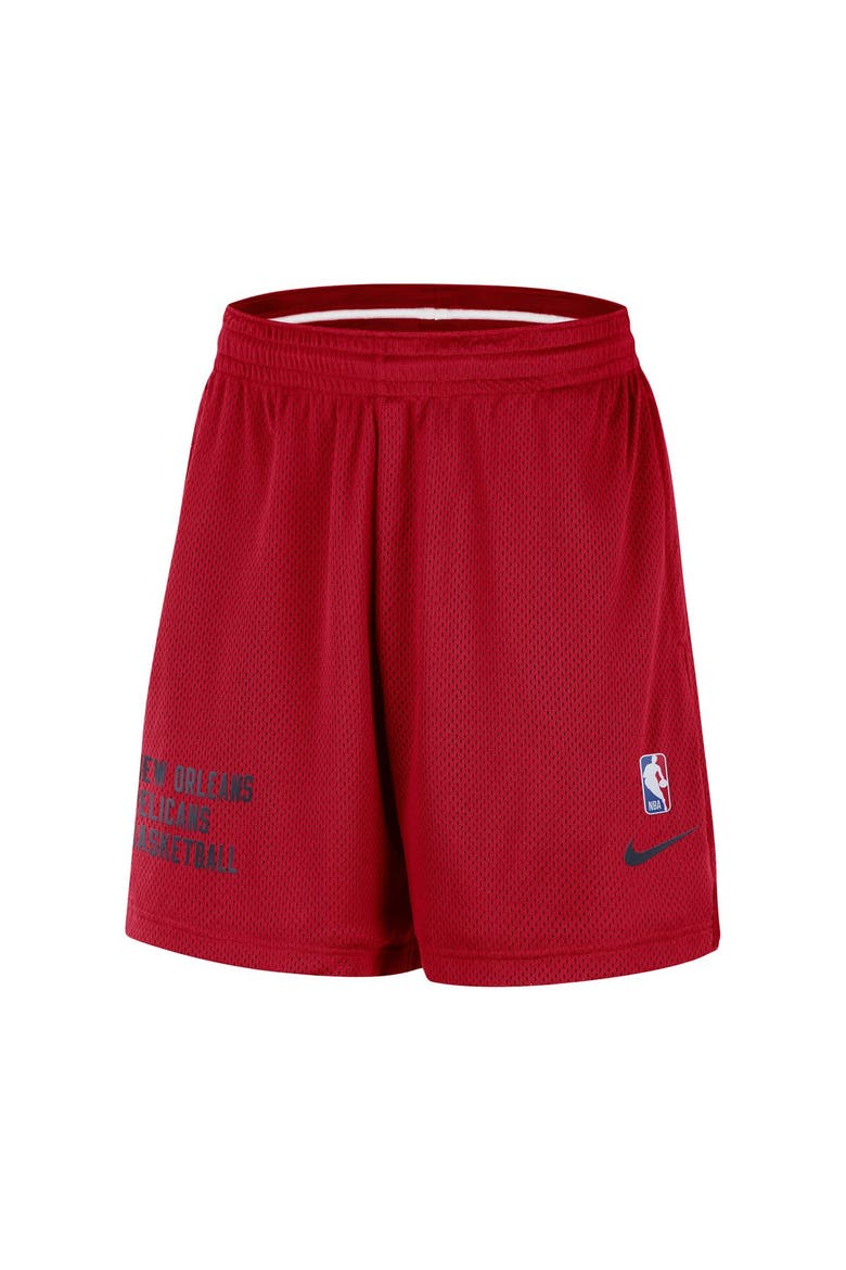 Unisex Nike Red New Orleans Pelicans Warm Up Performance Practice Shorts, Alternate, color, Red