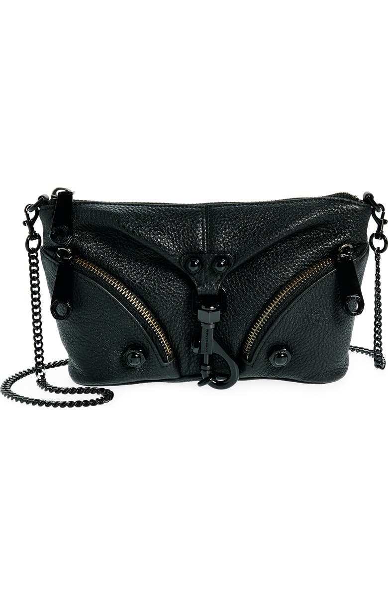 Rebecca Minkoff Mini Julian Leather Crossbody Bag, Main, color,