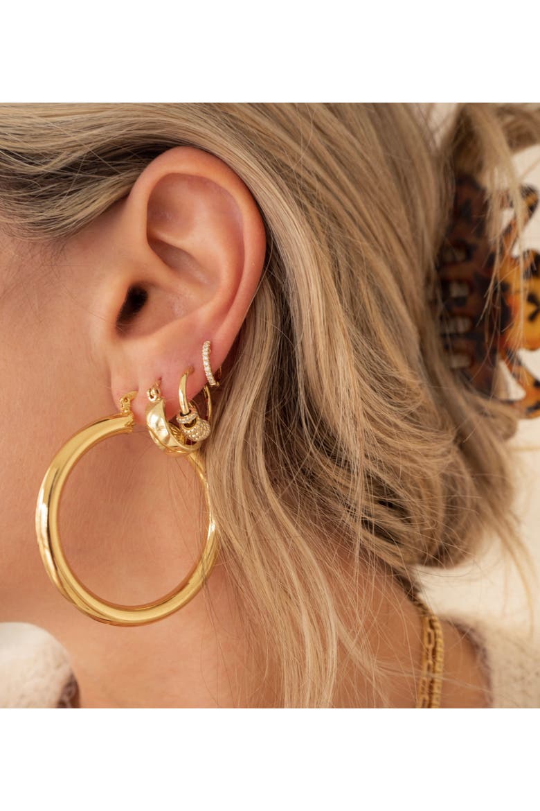Orion Earrings, Alternate, color, Gold