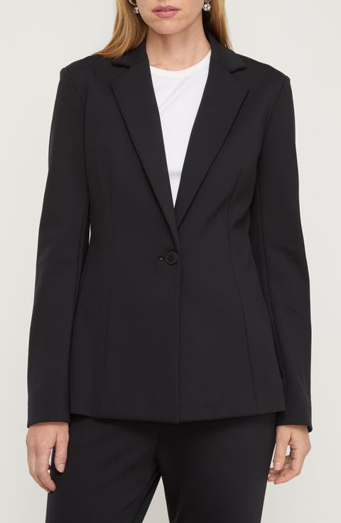 Fitted Neoprene Blazer