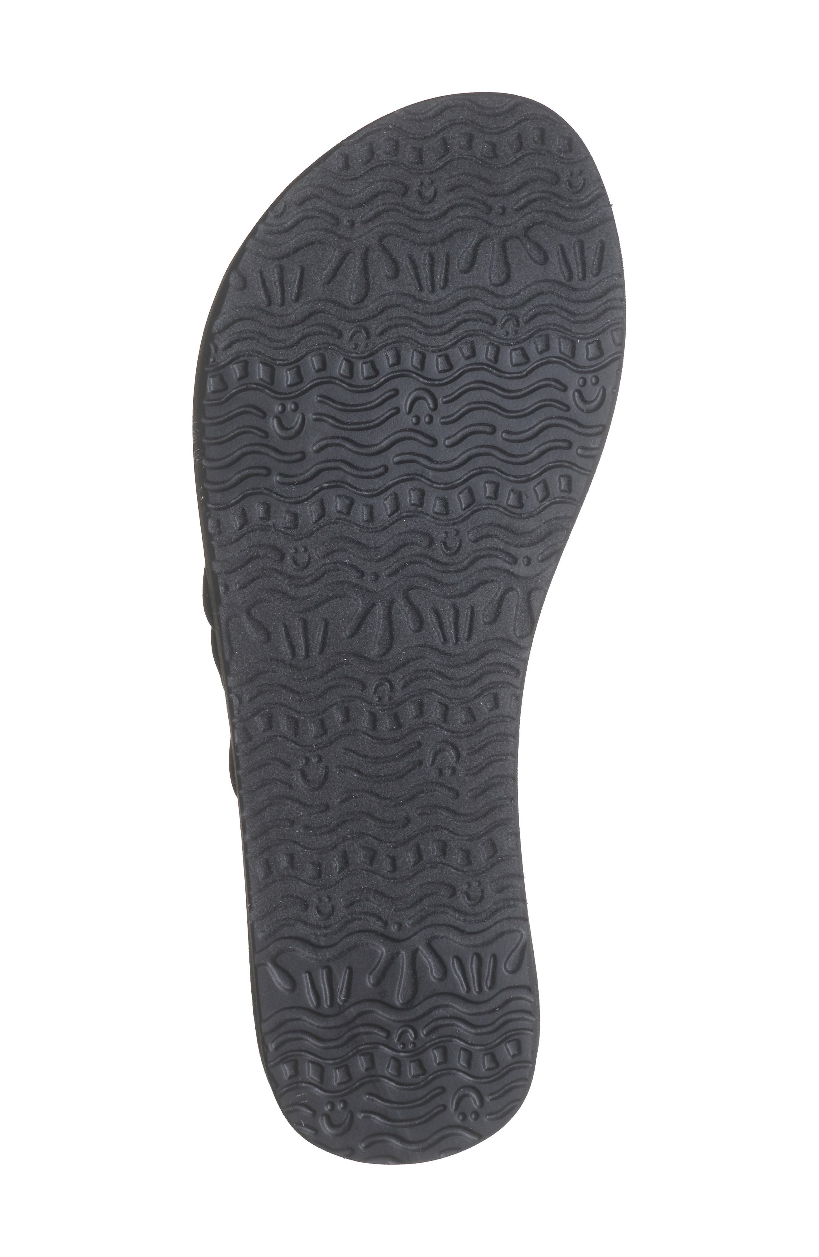 Sanuk Yoga Sandy II Flip Flop, Alternate, color, Black