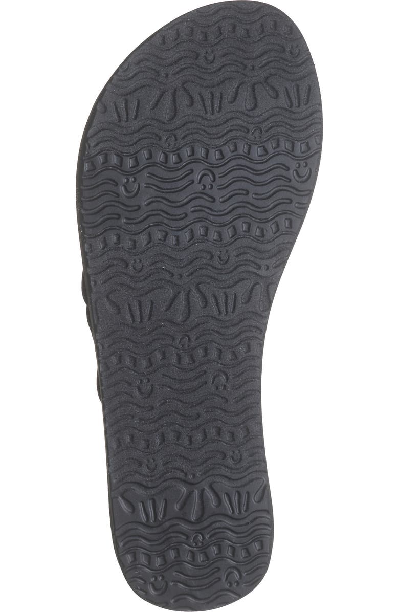Sanuk Yoga Sandy II Flip Flop, Alternate, color, Black