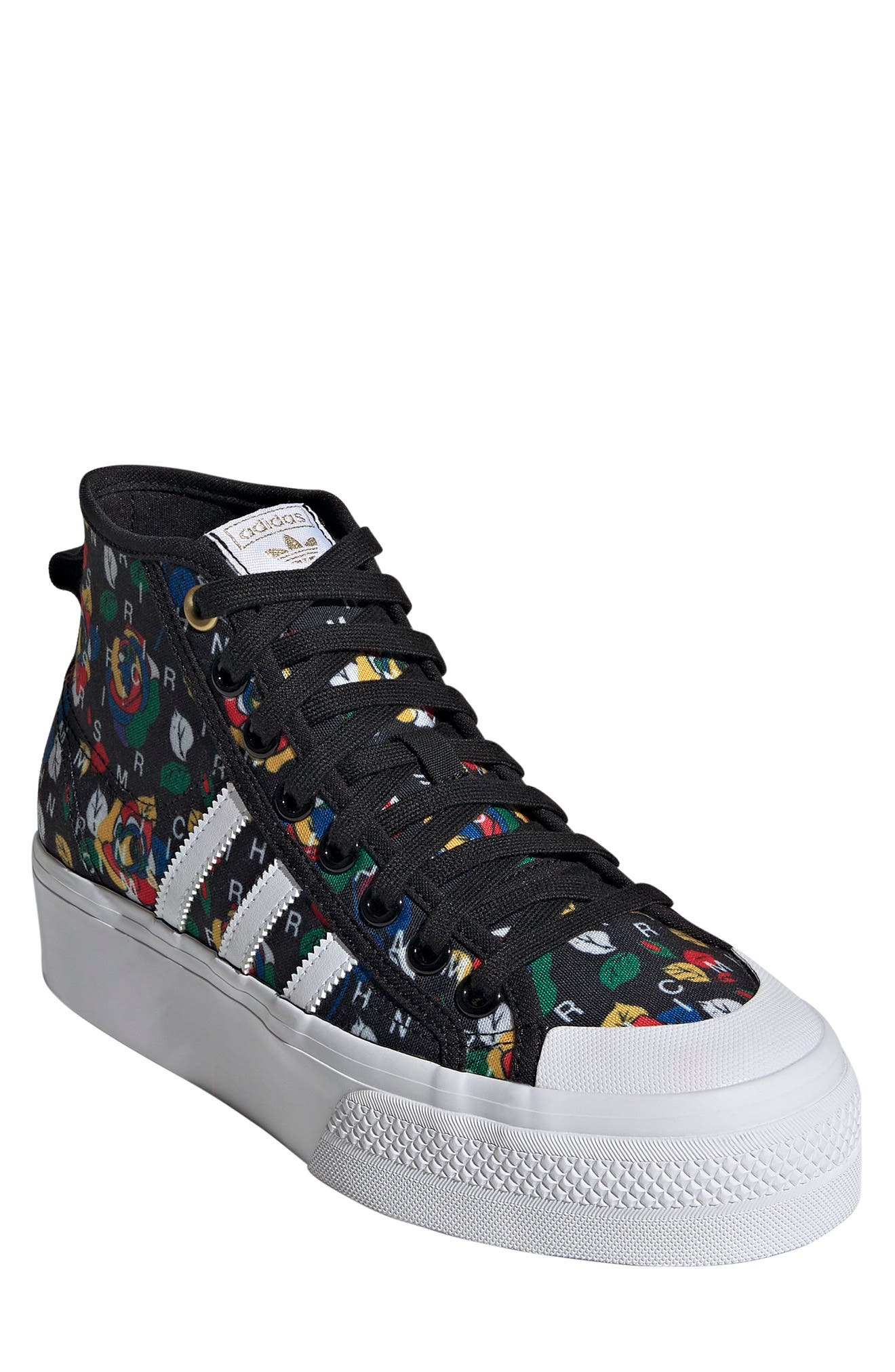 adidas Nizza Mid Platform High Top Sneaker, Main, color, 