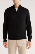 Nordstrom Washable Merino Wool Quarter Zip Sweater