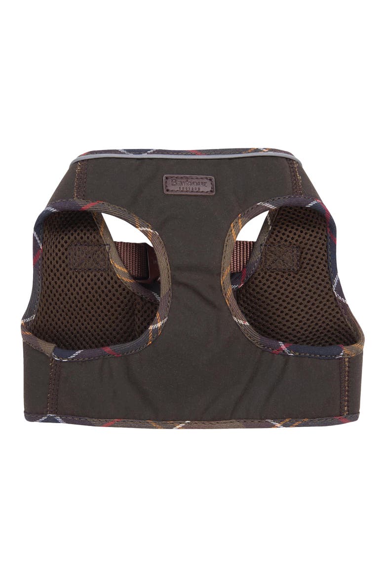 Wax Cotton Step-In Dog Harness, Main, color, OLIVE/CLASSIC