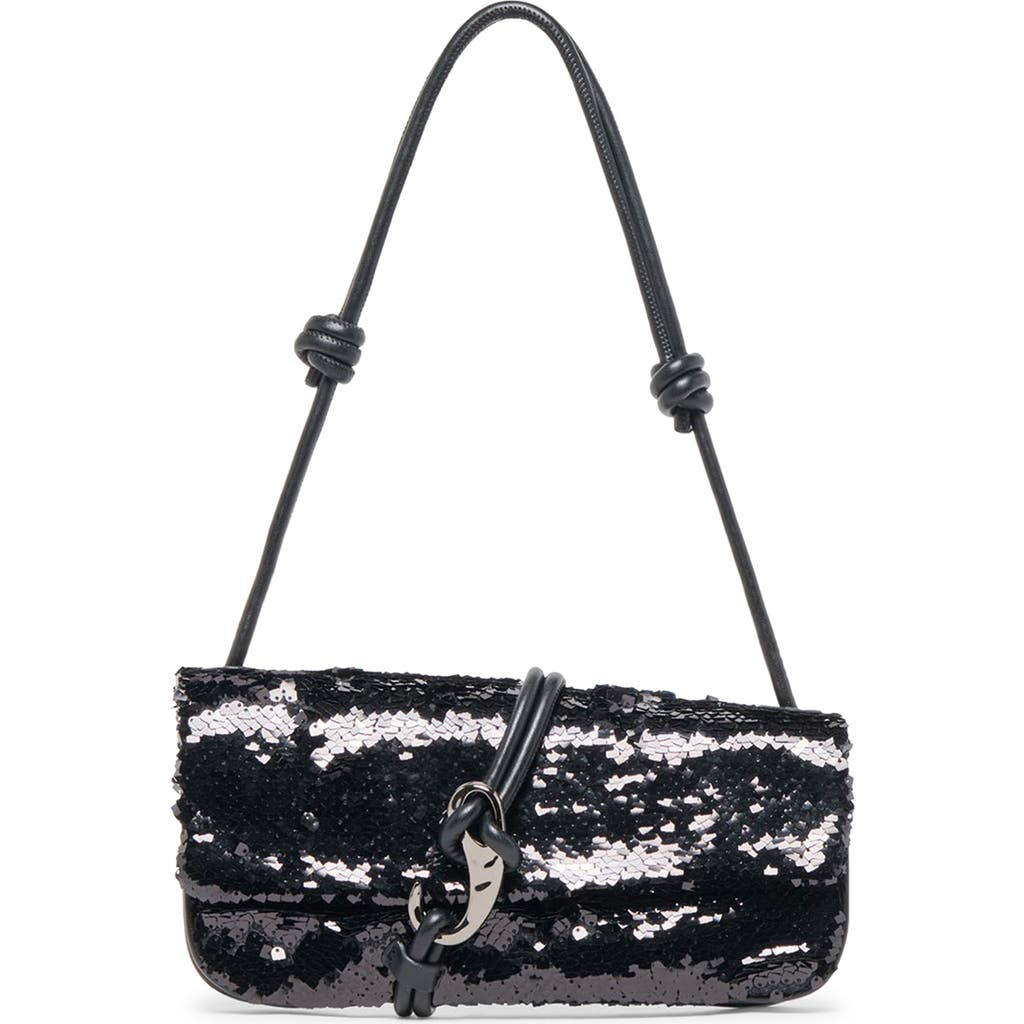 Dolce Vita Alice Sequin Shoulder Bag In Black