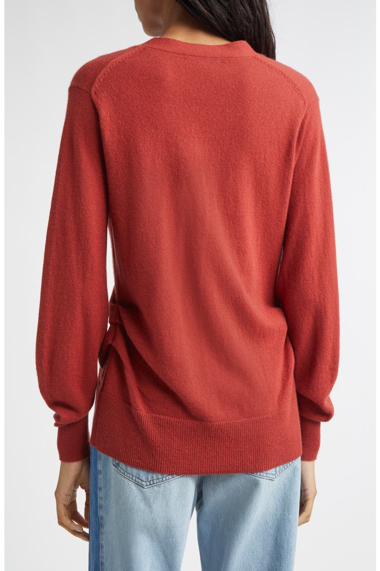 Lamotte Cashmere Cardigan, Alternate, color, CARNELIAN RED