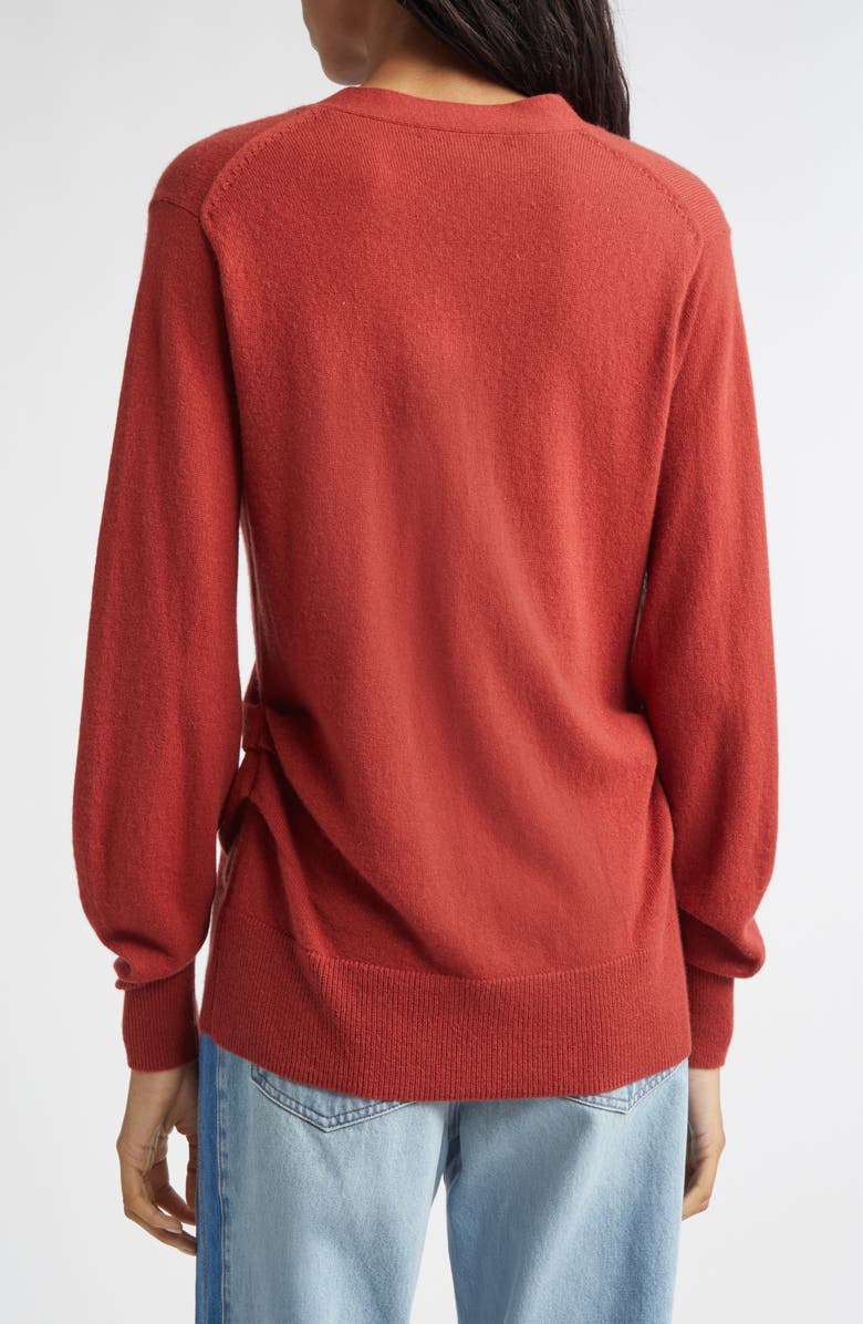 Veronica Beard Lamotte Cashmere Cardigan, Alternate, color, Carnelian Red