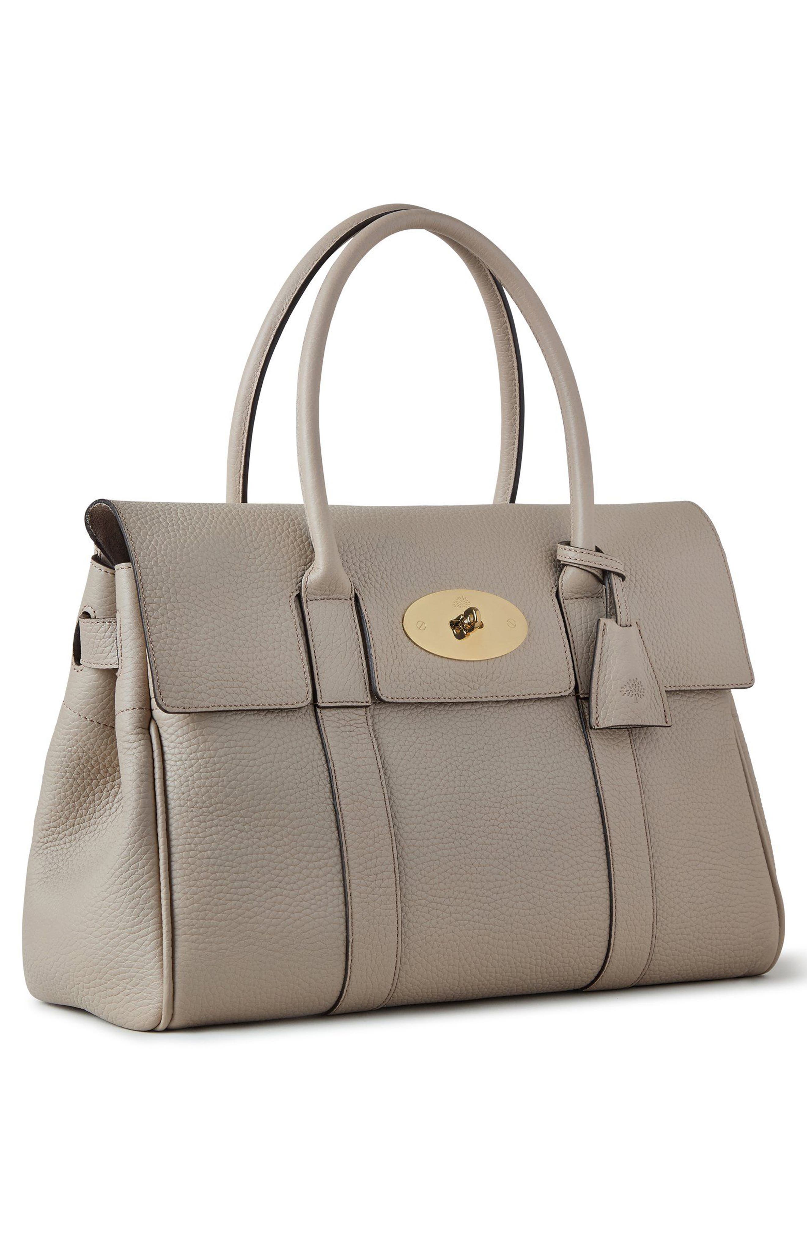 Bayswater Leather Satchel, Alternate, color, CASHMERE TAUPE