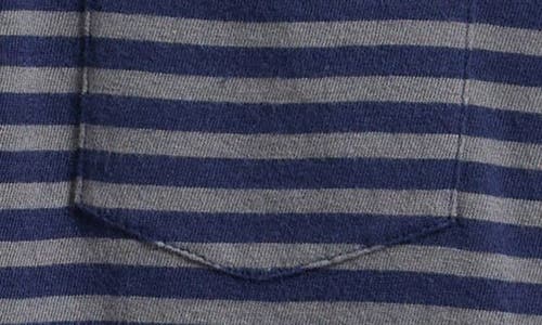 Vineyard Vines Kids' Island Stripe Pocket Polo In Blue
