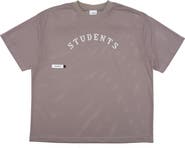 STUDENTS Bases Covered Oversize Logo Graphic Mesh T-Shirt