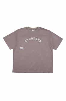STUDENTS Bases Covered Oversize Logo Graphic Mesh T-Shirt