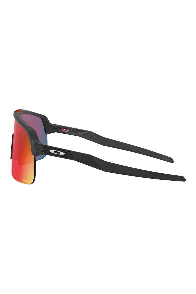 Sutro Lite 139mm Prizm™ Wrap Shield Sunglasses, Alternate, color, MATTE BLACK/ PRIZM ROAD