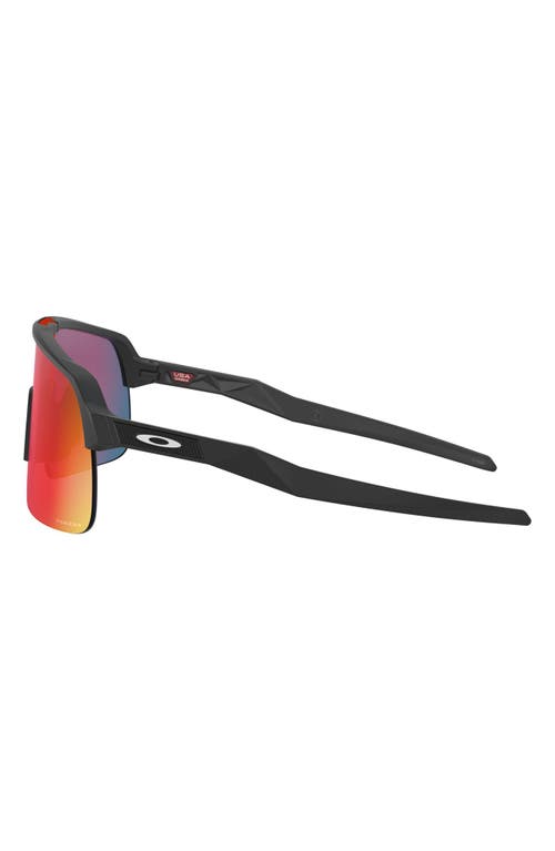 Oakley Sutro Lite 139mm Prizm™ Wrap Shield Sunglasses In Matte Black/prizm Road