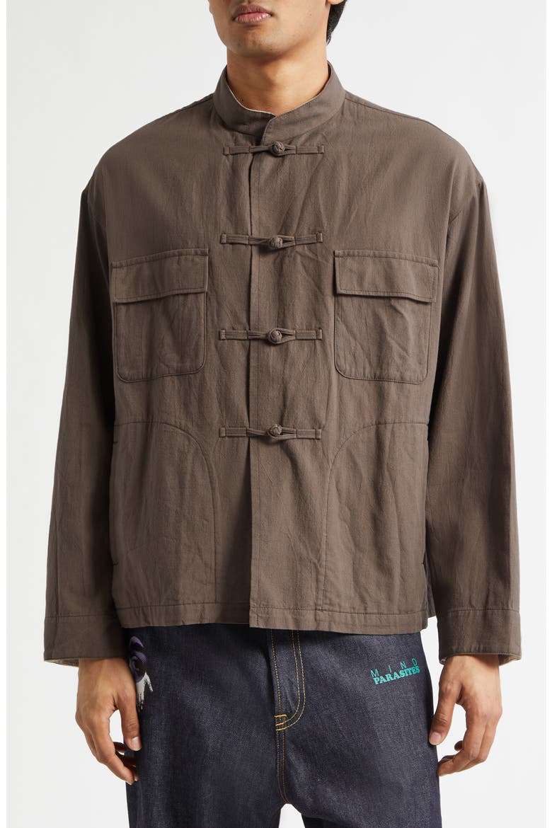 Cotton Utility Jacket, Main, color, BROWN